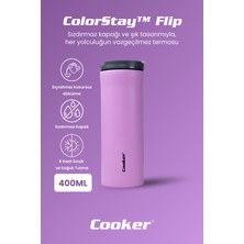 Cooker Colorstay Flip 400 ml Paslanmaz Çelik Bardak Termos CKR2041