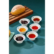 Cooker 6'lı CKR3620 Porselen Reçellik Seti 7,7x7,7 cm