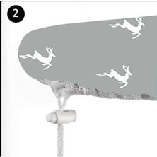 Aydenstore (Hediyeli) Mavi Ütü Masası Kılıfı Örtüsü Bezi 1 Ad Koruyucu File Ütülme Pedi Hediye