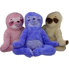 E-Woman PL62483 - Peluş Yogacı Tembel Hayvan 40 cm 3 Ast (Lisinya)