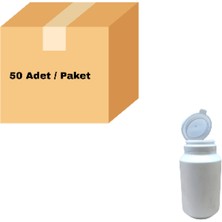 Labbakkal Yuvarlak Şişe 200 ml - Yırtmaç Kapaklı Tablet Kutusu 50 Adet