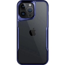 Pazarcan Iphone 15 Pro Max Kılıf Boyi Silikon Kapak - Lacivert