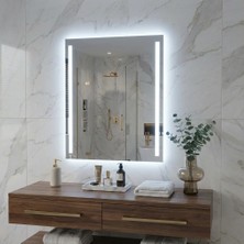 Aypars Atölye LED Işıklı Banyo Aynası – Modern Dikdörtgen Duvar Aynası