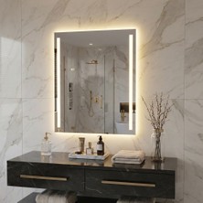 Aypars Atölye LED Işıklı Banyo Aynası – Modern Dikdörtgen Duvar Aynası