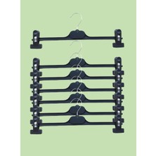 Askıcı Em-35 Siyah | Pantolon, Etek Askısı | 10 Adet