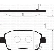 SANGSIN Sangsın SP1244 - Ön Fren Balata Toyota Yarıs 1.3l 2nz-Fe NCP10 Japon Üretim 99-02 Abs Li Araçlar Için