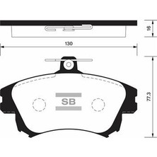 SANGSIN Sangsın SP1530 - Ön Balata Carısma 1995-2006 Colt 1.5 2004-2012 Volvo S40 1.6-1.8-1.9-2.0-2.0t 1995-2004