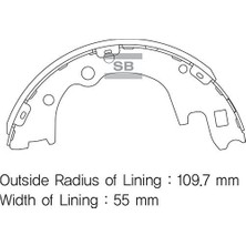 SANGSIN Sangsın SA135 - Arka Kampana Pabuç Balata Hyundaı H100 2.5l Kamyonet 04-
