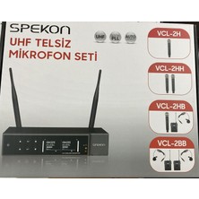 Spekon Vcl-2hb 1 El + 1 Yaka Uhf Telsiz Mikrofon