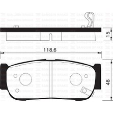 SANGSIN Sangsın SP1178 - Arka Fren Balata Hyundaı Santafe 2.0l Crdi 06-
