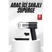 Oto Araç Ev Taşınabilir El Tipi Süpürge Mini Araç Süpürgesi Vakumlu ( Lisinya )