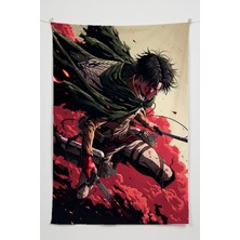 Charmbi Attack On Titan Duvar Örtüsü – Çok Renkli Anime Temalı Kumaş Oda Dekoru Tapestry