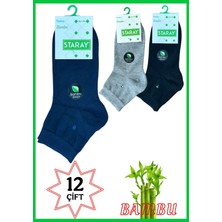 Staray Erkek Bambu Orta Konç Dikişsiz Asorti Çorap 40-44