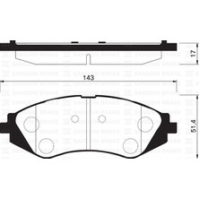 SANGSIN Sangsın SP1159 - Ön Fren Balatası Lacettı 1.4-1.6-1.8 2.0d 04 Nubıra 1.4-1.6-1.8 2.0d 04