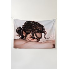 Charmbi Attack On Titan Duvar Örtüsü – Çok Renkli Anime Temalı Kumaş Oda Dekoru Tapestry