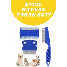 Evcil Hayvan Tarak Seti 4'lü Bit Tarağı Ked Köpek Tüyüne Uygun ( Lisinya )
