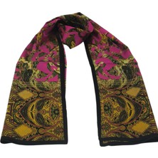 Hermes Vual Ipek Şal Etnik  Desen Fuşya