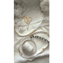 Özalp Decor Gold Detaylı Söz & Nişan Damat Tepsisi – Zarif Tasarım, Yazısız, Özel Günlere Uygun