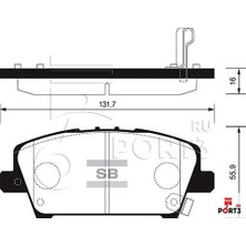 SANGSIN Sangsın SP1569 - Ön Fren Balata Honda Cıvıc 1.8l R18A Vtec Fk2 Hatchback 06- / 1.4l L13Z1 Fk1 Sport 09-