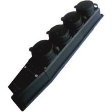 Mutlusan-Mut-29-4 Kauçuk Priz Sanayi Tipi 4 Lü Monofaze