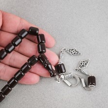Lapisdo Katalin Çubuk Alpaka Püskül Kapsül Kesim 9X11MM Tesbih -Koyu Bordo