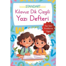 Kılavuz Dik Çizgili Yazı Defteri Küçük Boy - Mavi