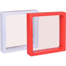 Hatıra Çerçevesi - 11X11CM (Kırmızı - Beyaz) 3 Adet