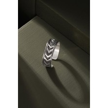 Üçgen Model Ayarlanabilir Gümüş Yüzük 11