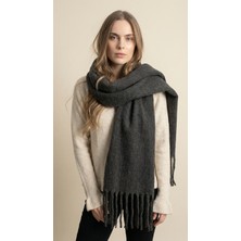 Ithal Puffy Oversize Kadın Atkı Şal - Gri