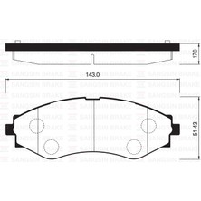 SANGSIN Sangsın SP1103 - Ön Fren Balatası Lacettı 1.4-1.6-1.8 2.0d 04 Nubıra 1.4-1.6-1.8 2.0d 04