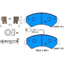 SANGSIN Sangsın SP1716A - Ön Fren Balatası Boxer-Ducato-Jumper 06 16