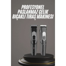 Pro Şarjlı Saç Sakal Tıraş Makinesi Ense Kesme Makinesi Lazer Öncesi Kısaltma