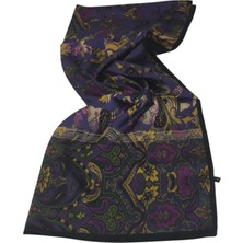 Hermes Vual Ipek Şal Etnik  Desen Mor