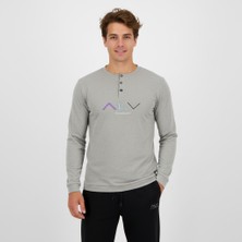 Bonbon Erkek Pamuklu Gri Melanj Renk Pijama Takımı AL009 V1