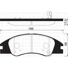 SANGSIN Sangsın SP1167 - Ön Fren Balata Kıa Cerato 2.0l D4EA Dizel 04-06 / 1.6l G4EE Benzinli 05-