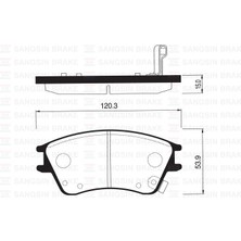SANGSIN Sangsın SP1147 - Ön Balata Disk Hyundaı Elantra Xd 1.5 00-06