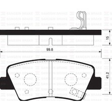 SANGSIN Sangsın SP1401 - Arka Fren Balata Hyundaı Accent Blue 1.4l 1.6l Benzinli 10- 1.6l Crdi Dizel 10- / Elantra 1.6l D4FB 11- / Kıa Rıo 1.4l D4FC Dizel - 6 Vites 14- / Soul 1.6l Cvvt 09-