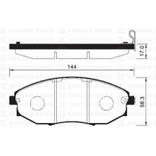 SANGSIN Sangsın SP1193 - Ön Fren Balata Chevrolet Epıca 2.0l 2.5l 06-