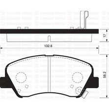 SANGSIN Sangsın SP1399 - Ön Fren Balata Hyundaı Accent Blue 1.4l 1.6l Benzinli 10- 1.6l Crdi Dizel 10- / Elantra 1.6l D4FB G4FG 6 Vites 16- / Kıa Rıo 1.4l D4FC 11-