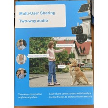 O-Kam 3950 3 Lens Siren + 10X Optic + Mikrofon + Hoparlör Wifi Solar Güneş Panelli Kamera