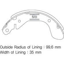 SANGSIN Sangsın SA129 - Arka Fren Pabuç Balata Chevrolet Aveo 08 11 Kalos 1.2-1.4 05 Spark 10