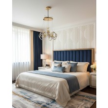 ZM Aydınlatma Serisi Altın Renk Modern Geometrik Avize - 2026 Trend Tasarım