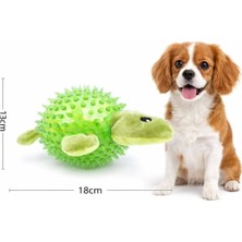 PatiCool 17 cm Dayanıklı Köpek Frizbisi – Büyük Irklar Için Zıplamalı Getir Oyuncağı, Sesli ve Diş Dostu