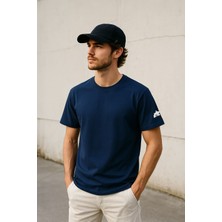 Markapia Man Erkek Bisiklet Yaka Basic Düz Kısa T-Shirt