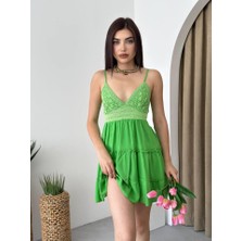 Sidelya Concept Nivel Göğsü Büzgülü Elbise