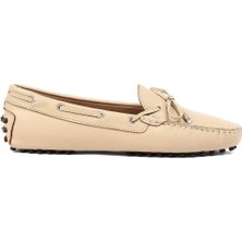 Celal Gültekin Kadın Ten Bağcıklı Deri Ayakkabı