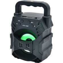Mobixom KTS-1057 Kablosuz Bluetooth Hoparlör 1200 Mah Radyo ve USB Girişi Özellikli Işıklı Model
