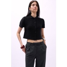 Sidelya Concept Bebe Yaka Düğmeli Bluz