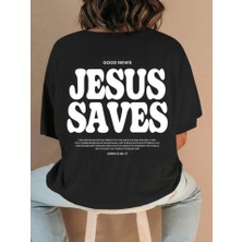 Sidelya Concept Baskılı T-Shirt - Siyah