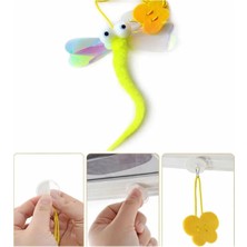 PatiCool Kapıya Asılabilen Yusufçuk Kedi Oyuncağı | Vantuzlu, Hareketli, Interaktif Kedi Oyuncağı